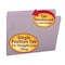 Smead Folder, File, Ltr, Straight, Lv Pk SMD12410 - alternate 1